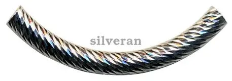 Tube Beads - Diamond Cut