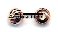 Silver Beads Rose Gold