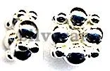 161053BRT - Gümüş Yaldızlı Ara Malzeme - Saucer Bead -  حبة فضة الخرز 