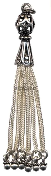 Silver Tassel Medium Size