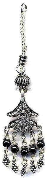 Silver Tassel Line Stone