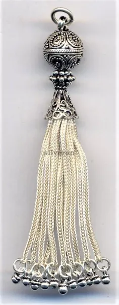 Silver Tassel Large