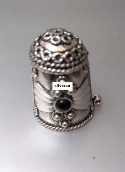 Yüksük 002 - Gümüş Dikiş Yüksüğü - Silver Sewing Thimble - كشتبان الخي