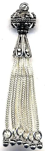 Silver Tassel Medium Size
