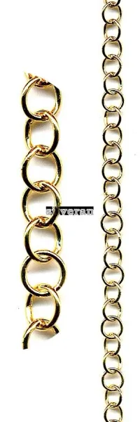 320052TG - Gümüş Zincir - Altın Yaldızlı Gümüş Zincir - Gold Vermeil S