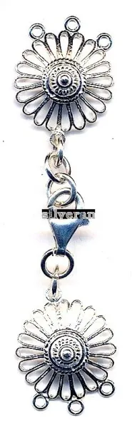 Silver Clasps Multi Strand