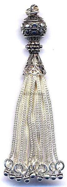 Silver Tassel Large