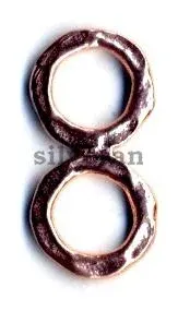 Fancy Ring Beads Hammered