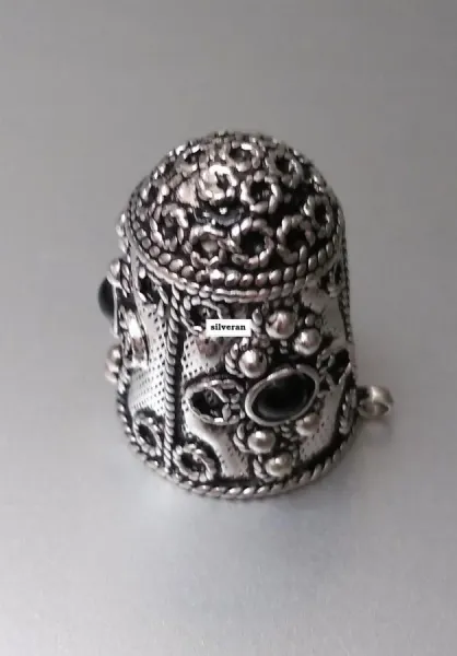 Yüksük 006 - Gümüş Dikiş Yüksüğü - Silver Sewing Thimble - كشتبان الخي