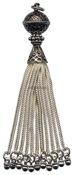 Silver Tassel Large