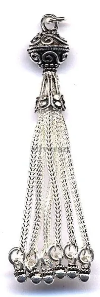 Silver Tassel Medium Size