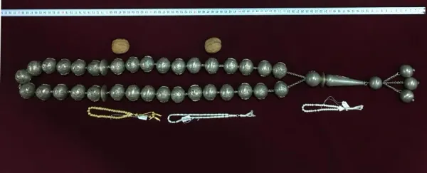 TSH1453 - Gümüş Tesbih - Silver Tasbeeh - مسبحة فضية -  - Silber Perle