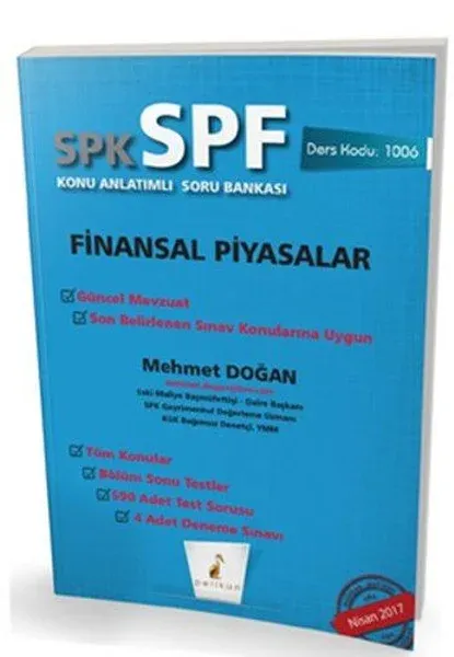 SPK - SPF Finansal Piyasalar  Konu Anlatımlı Soru Bankası 1006
