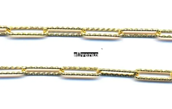 TP26624TG - Gümüş Zincir - Altın Yaldızlı Gümüş Zincir - Gold Vermeil 
