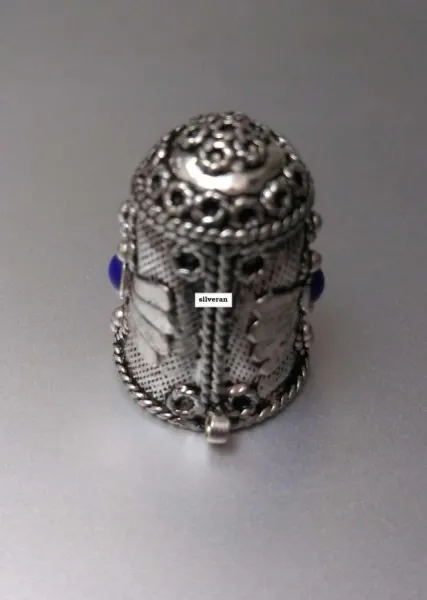 Yüksük 003 - Gümüş Dikiş Yüksüğü - Silver Sewing Thimble - كشتبان الخي