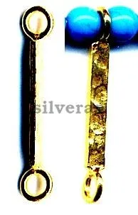 Link Beads Hammered