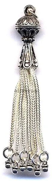 Silver Tassel Medium Size