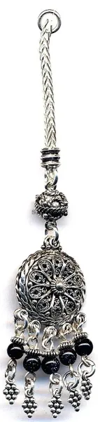 Silver Tassel Line Stone