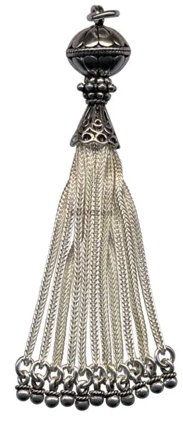 Silver Tassel Large