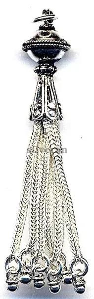 Silver Tassel Medium Size