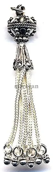 Silver Tassel Medium Size