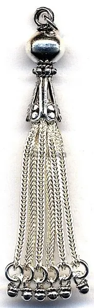 Silver Tassel Medium Size