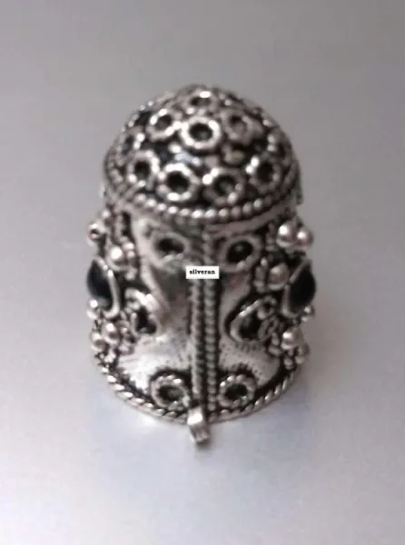 Yüksük 006 - Gümüş Dikiş Yüksüğü - Silver Sewing Thimble - كشتبان الخي