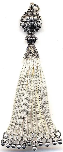 Silver Tassel Large
