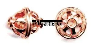 Silver Beads Rose Gold