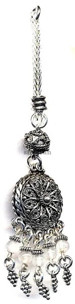 Silver Tassel Line Stone