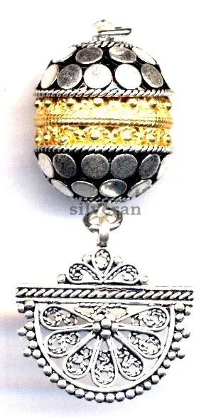 Silver Dangle Beads