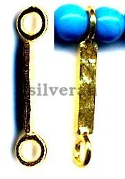 Link Beads Hammered