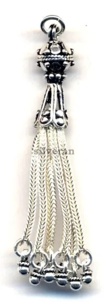 Silver Tassel Medium Size