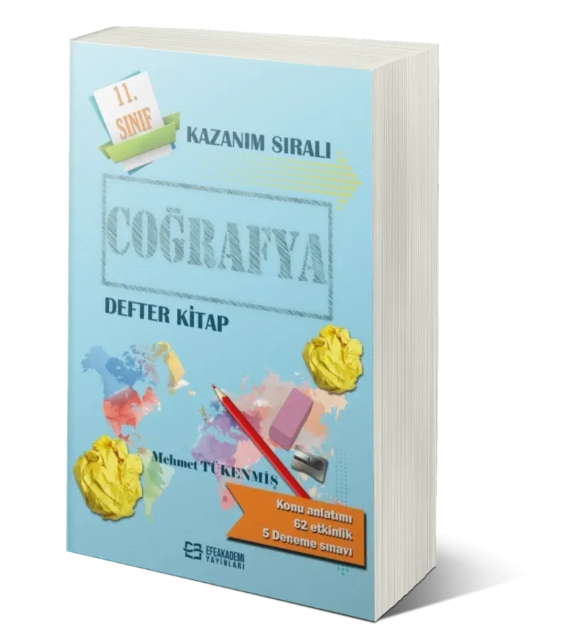 11.Sınıf Coğrafya Kazanım Sıralı Defter Kitap