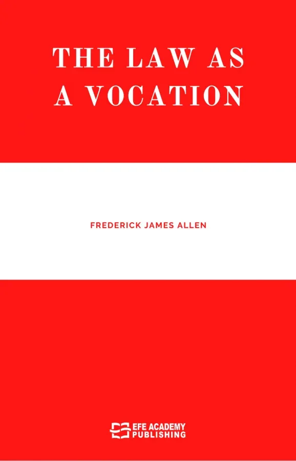 The Law As A Vocation